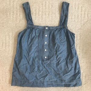 J Crew Chambray Tank Top